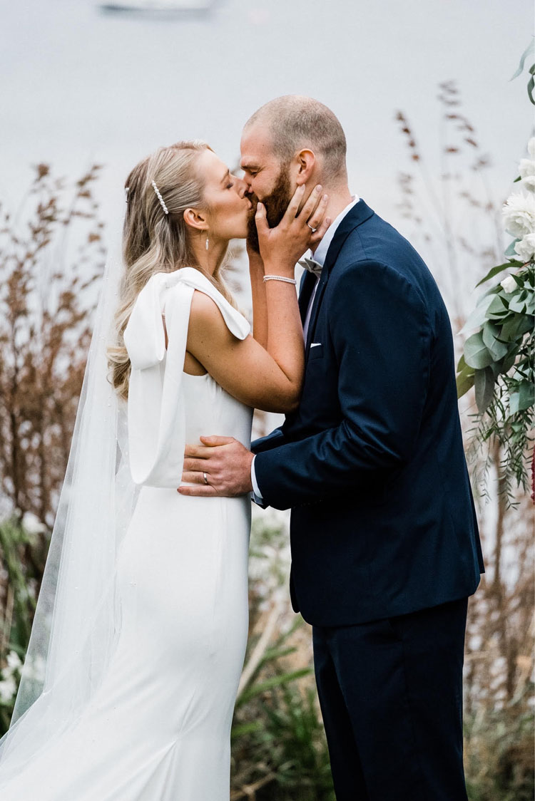 THEODORE  pearl wedding veil - TANIA MARAS BRIDAL