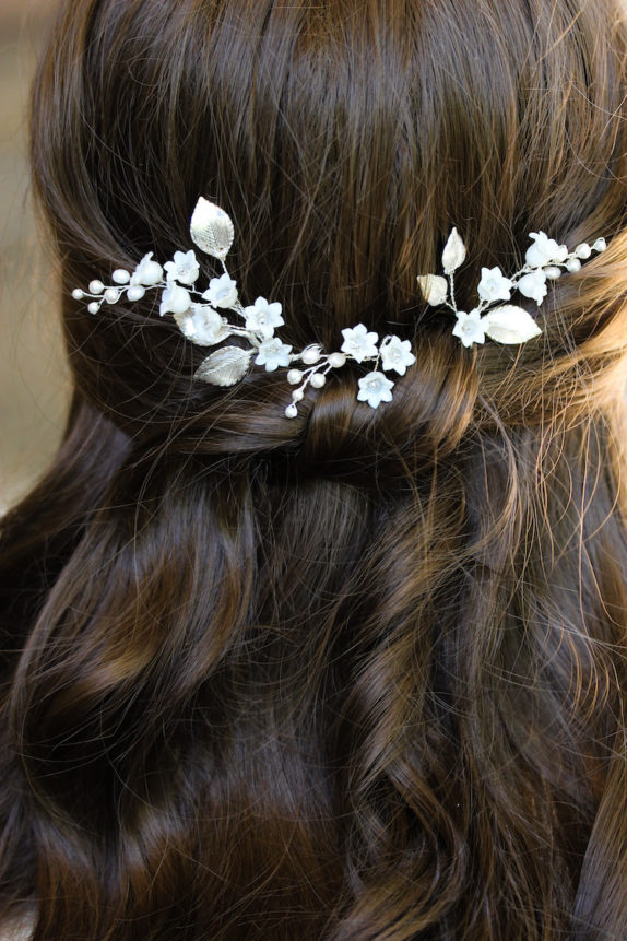 LILY of the VALLEY bridal hair pins 3