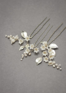 LILY of the VALLEY bridal hair pins 5