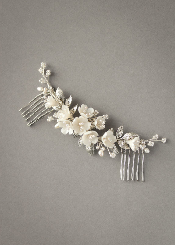RACHEL_Antique silver and ivory bridal headpiece 8