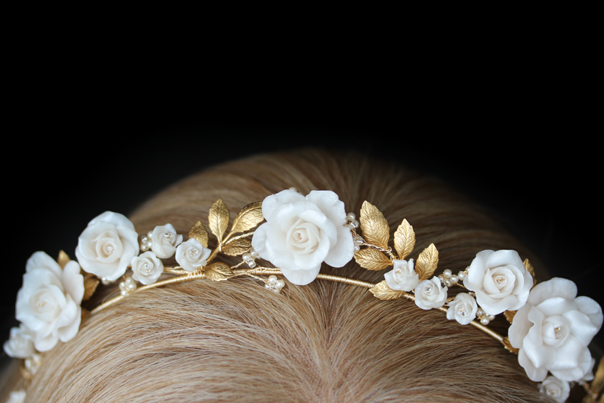 Crown of Roses | A bespoke bridal headpiece for Angela