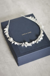 FREYA bridal headband in silver 4