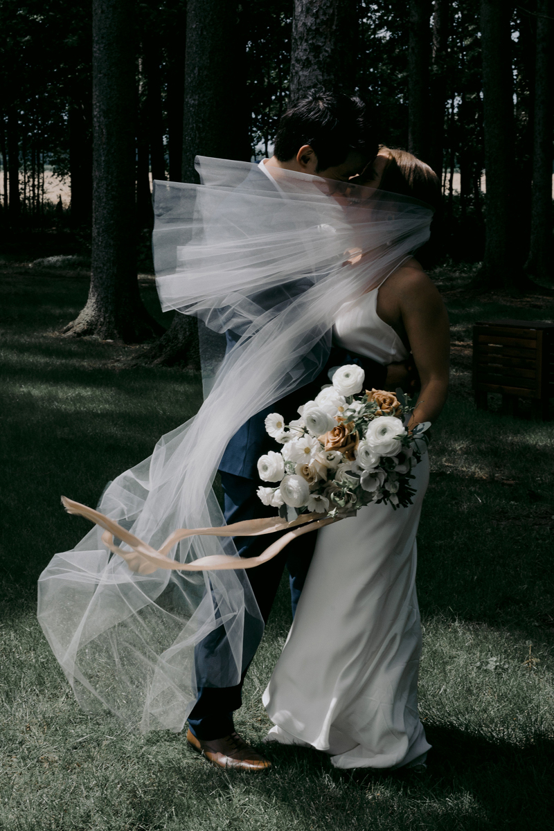 Bride Sara Wears Amora Veil (10) Featured Image