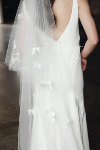 HEPBURN bridal veil with bows 11