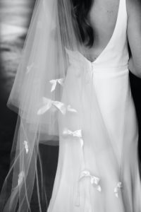 HEPBURN bridal veil with bows 2