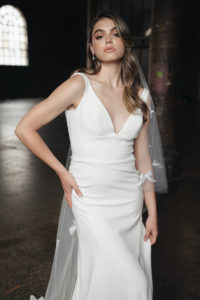 HEPBURN bridal veil with bows 4