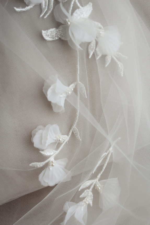 ORCHID wedding veil 10