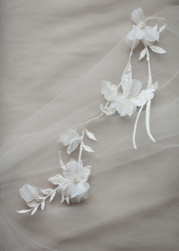 ORCHID wedding veil 12