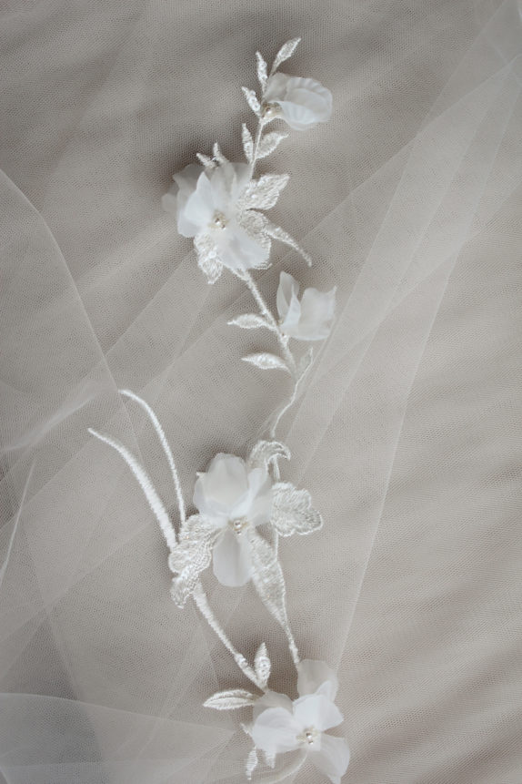 ORCHID wedding veil 13