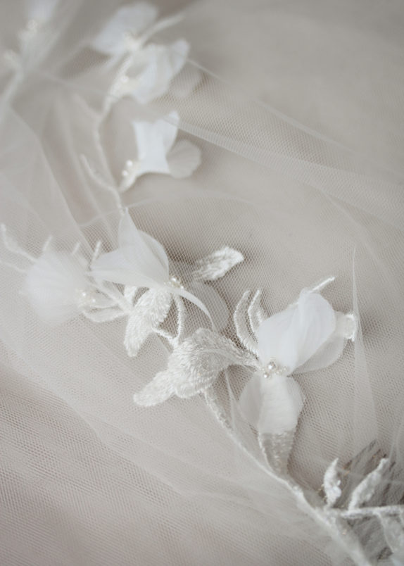 ORCHID wedding veil 16
