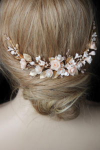 ROSALIE blush bridal headpiece 9