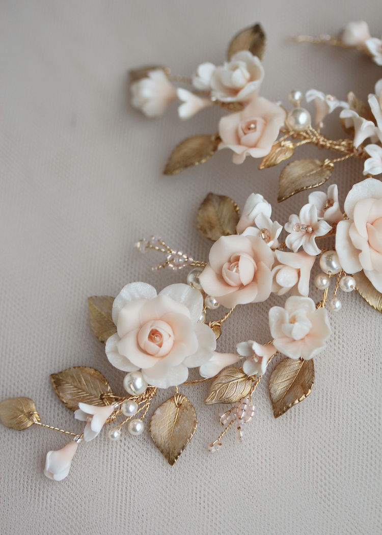 SABLE | Floral headpiece - TANIA MARAS BRIDAL