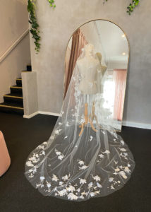 The most romantic cathedral veil for bride Callie 5