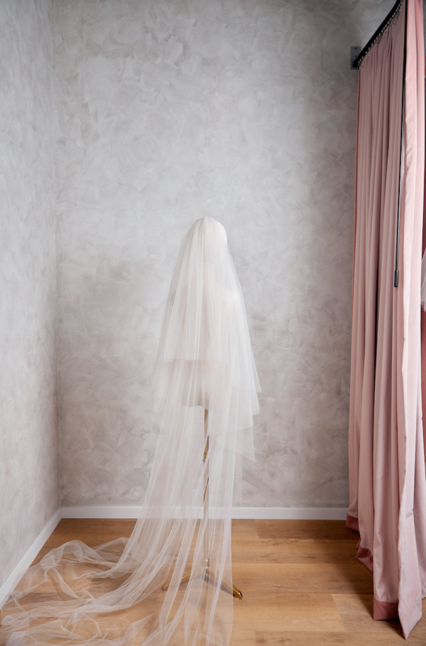 Paloma Champagne Wedding Veil 2