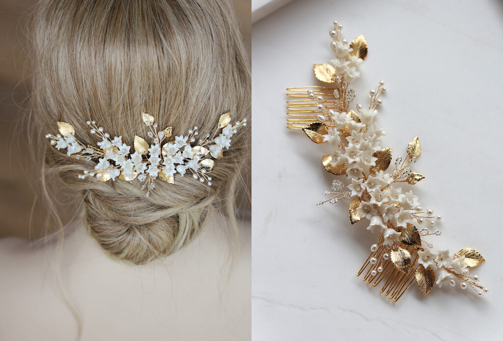 Bespoke for Kaleigh_Lily of the Valley x Cassia headpiece