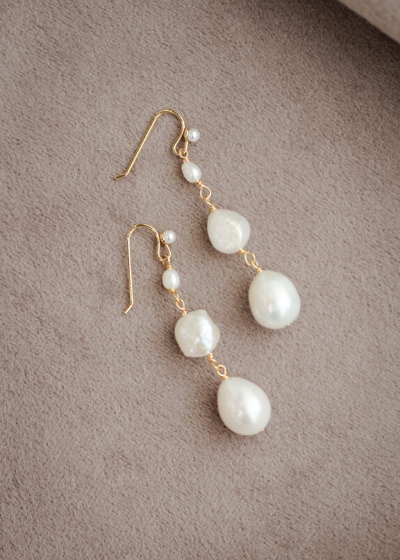 AUSTIN pearl wedding earrings 3