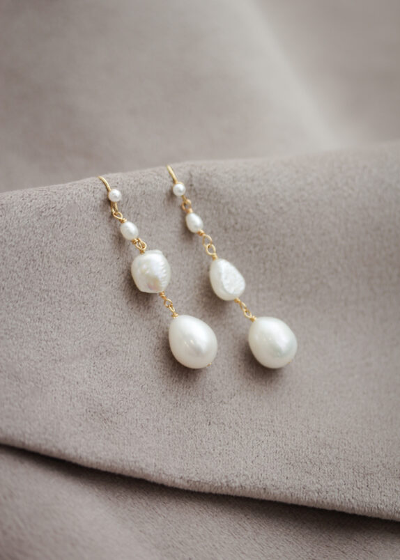 AUSTIN pearl wedding earrings 4