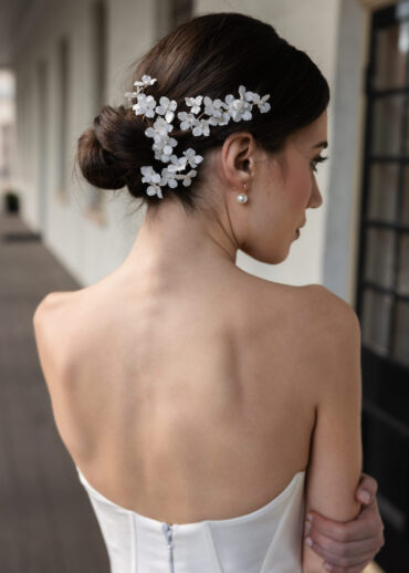 AVALON floral bridal hair pins 1