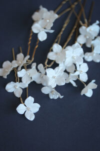 AVALON floral bridal hair pins 4
