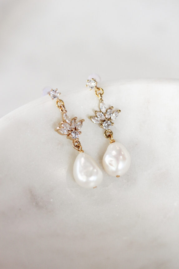 CLAUDETTE crystal bridal earrings 6