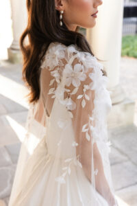 EDEN floral bridal cape 1