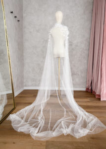 EDEN floral bridal cape 10