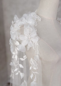 EDEN floral bridal cape 5