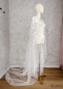 EDEN floral bridal cape 7