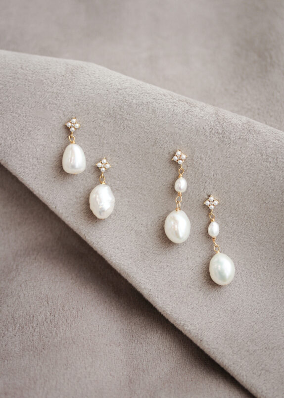 FARRAH pearl drop earrings 2