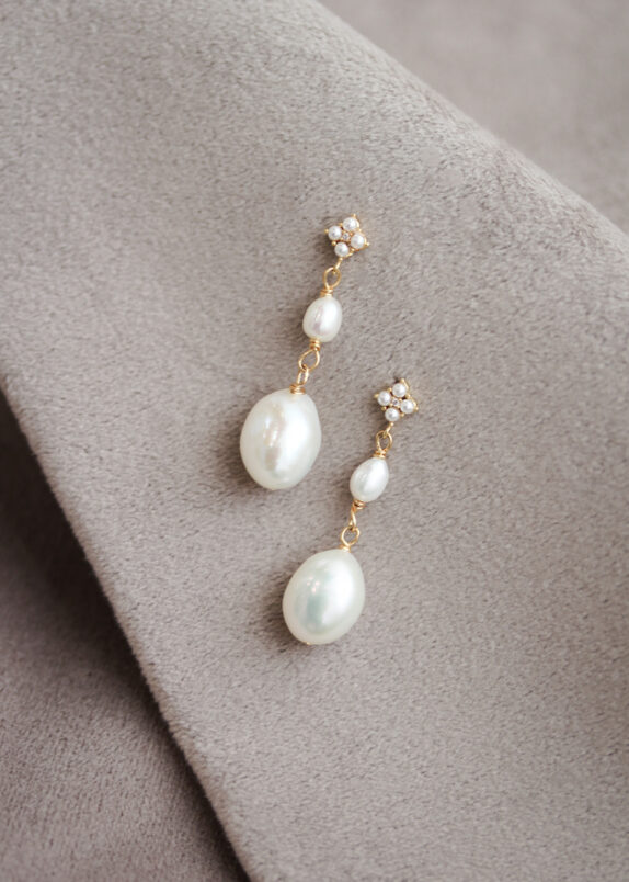 FARRAH pearl drop earrings 4