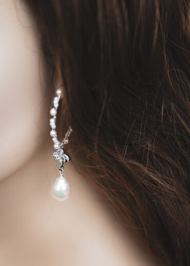 FREDERIC pearl hoop earrings 2
