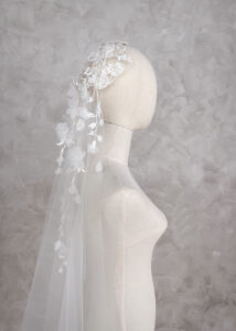 HARRIET bridal cap and veil 3