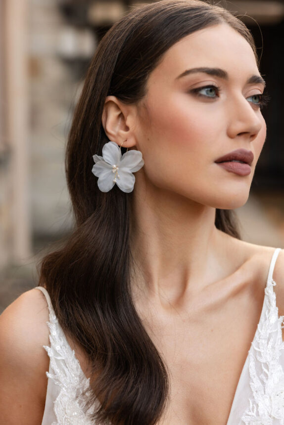 MARIGOLD Floral bridal earrings 1
