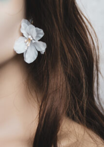 MARIGOLD Floral bridal earrings 2