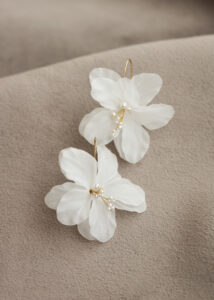 MARIGOLD Floral bridal earrings 3