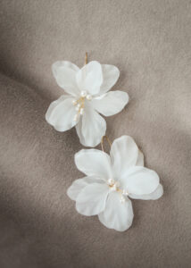MARIGOLD Floral bridal earrings 4