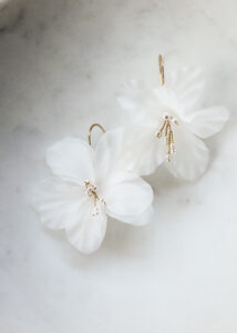 MARIGOLD Floral bridal earrings 5