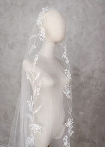MAY LILY floral wedding veil 5