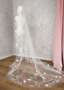 MAY LILY floral wedding veil 9
