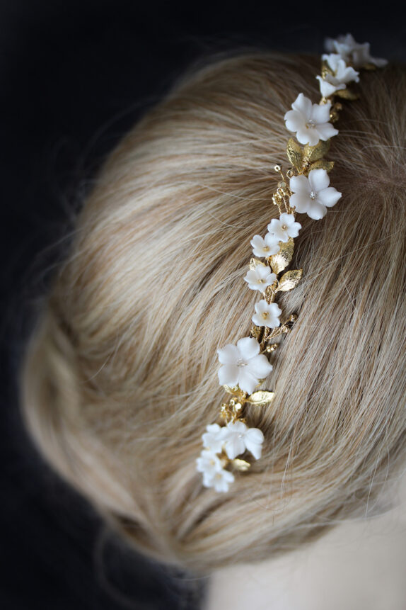 MONA floral bridal headband 1