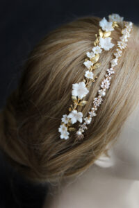 MONA floral bridal headband 4