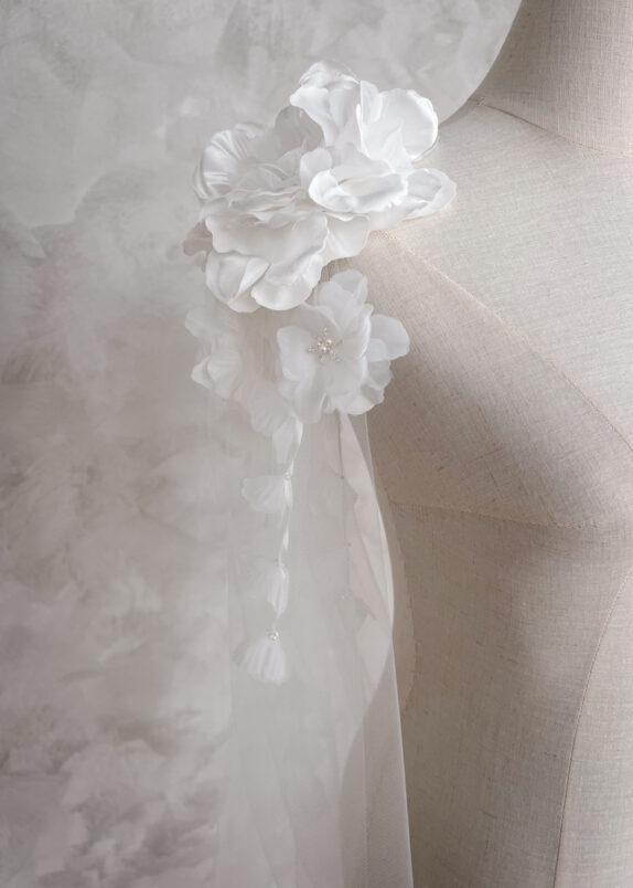 PEONY floral bridal wings 5