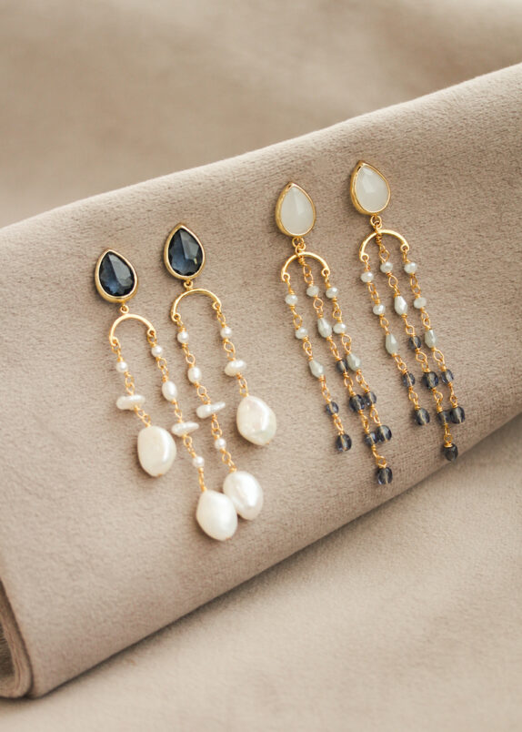 SORELLA pearl dangle earrings 4