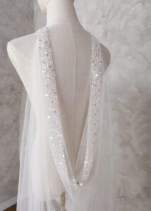 THE KISS_Wedding cape with cowl