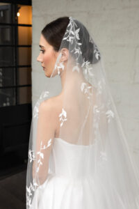 WILD WILLOWS embellished bridal veil 1