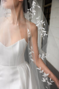WILD WILLOWS embellished bridal veil 9
