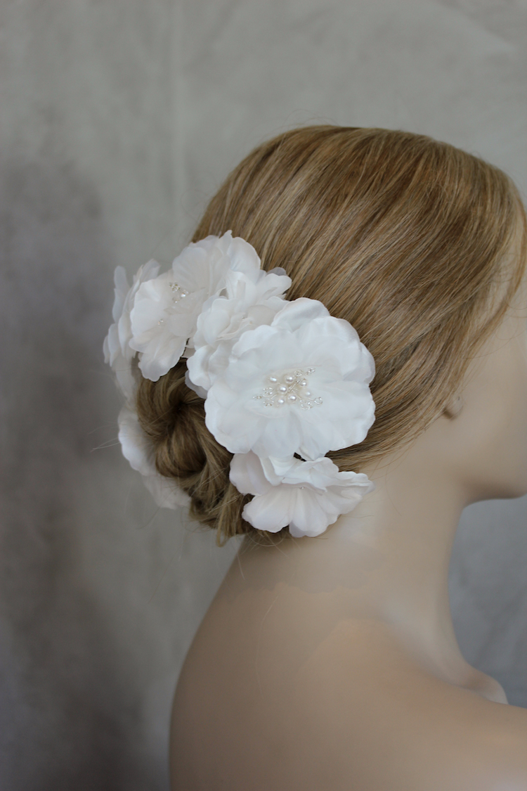 Bespoke for Yasmin_Franca floral hair piece 3