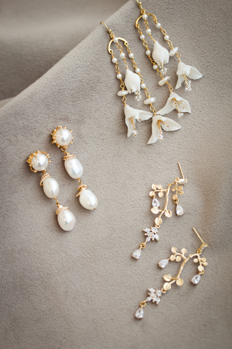 Gold bridal earrings for the style obsessed bride 1