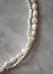 Esme Double Pearl Bridal Necklace 6