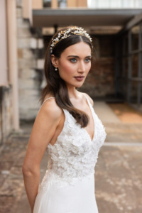 BELLFLOWER Lily of the Valley bridal crown 2